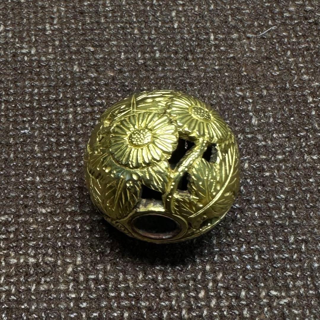 金緒締　緒締　玉　金工　工芸品　江戸　骨董古美術