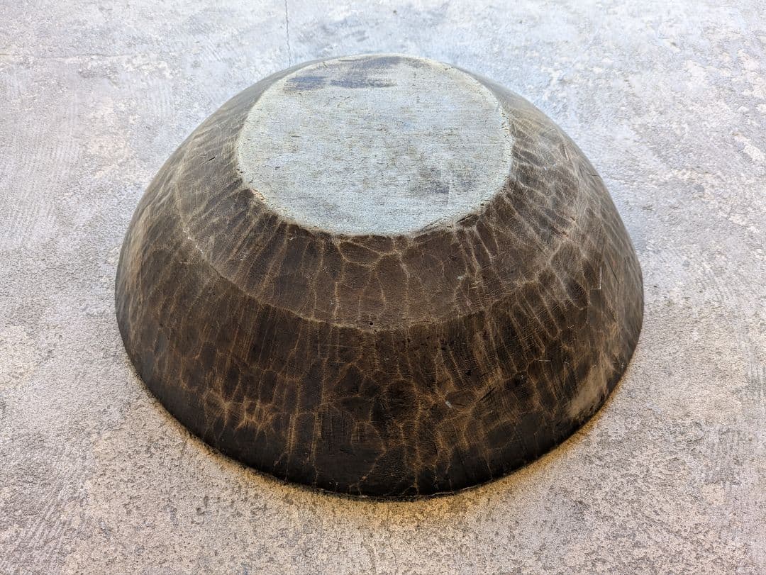 アンティーク 古道具 木製 ボウル こね鉢 生地鉢 ねり鉢 木鉢 民芸 器