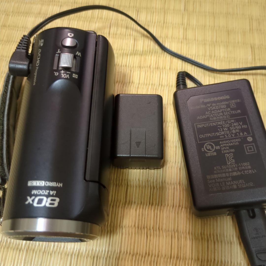 動作確認済　Panasonic HC-V520M ビデオカメラバッテリー　2個