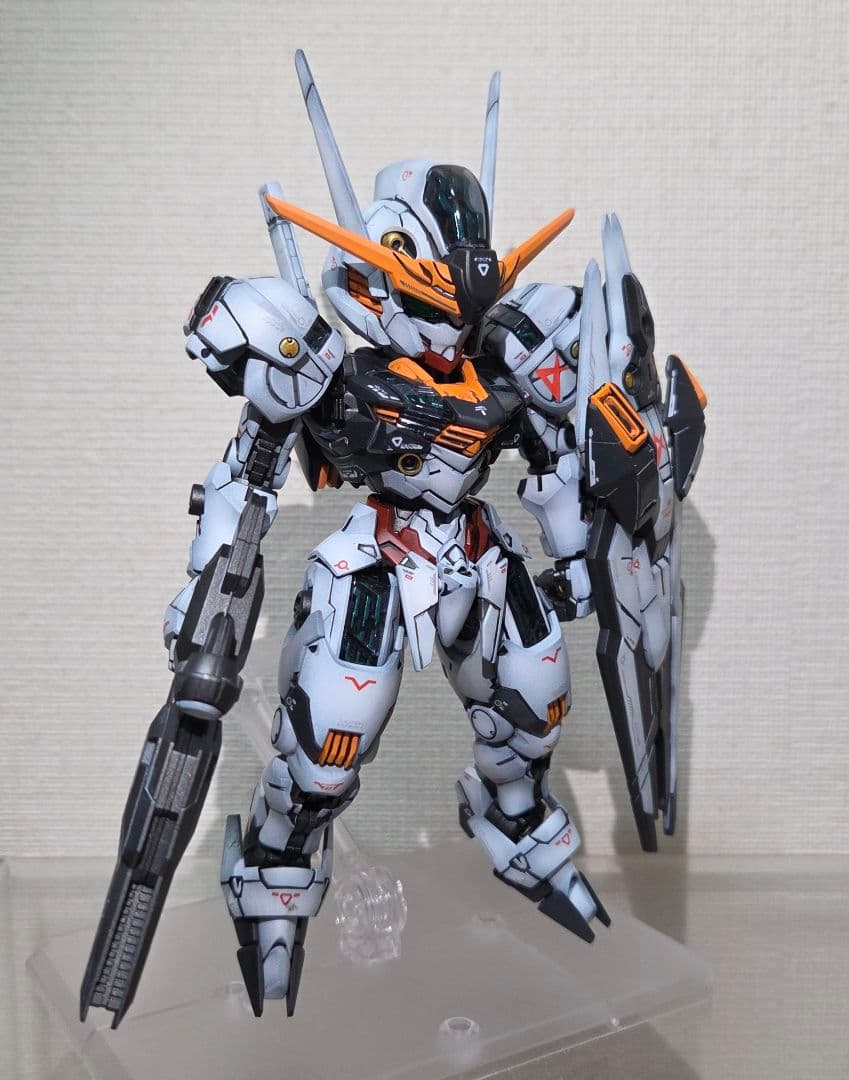 MGSD ガンダムエアリアル　全塗装　ニューガンダム風 完成品