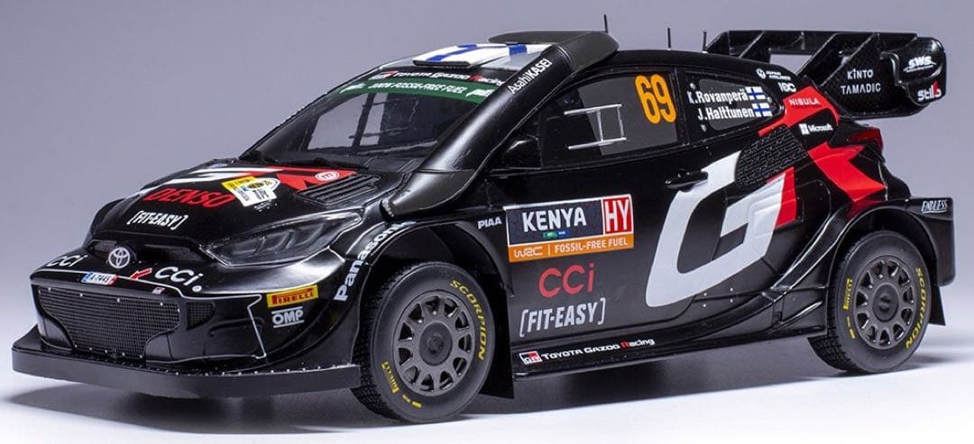 1/18トヨタ GR ヤリス Rally1 #64 2024年サファリラリー優勝