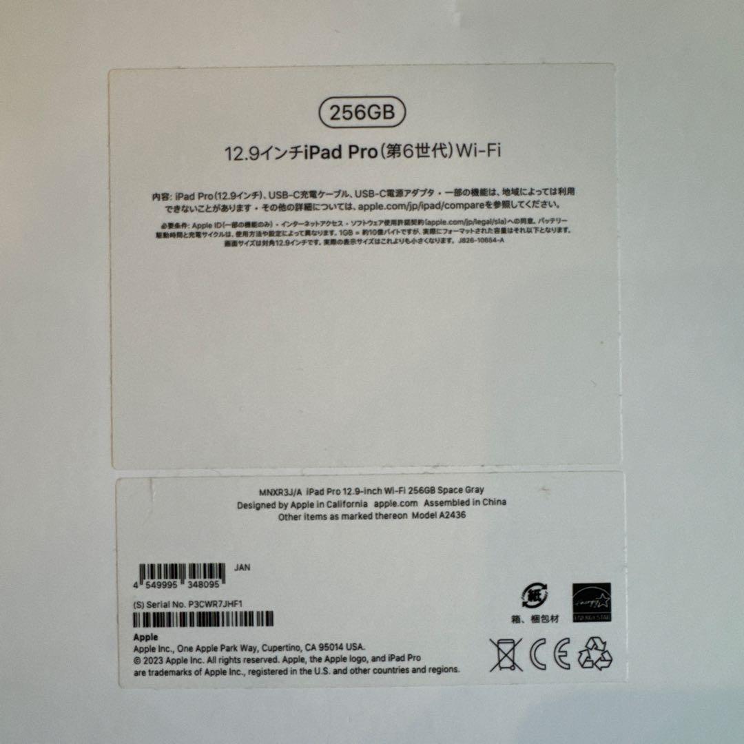 iPad Pro 12.9インチ（第6世代） M2 12.9型 Wi-Fiモデル