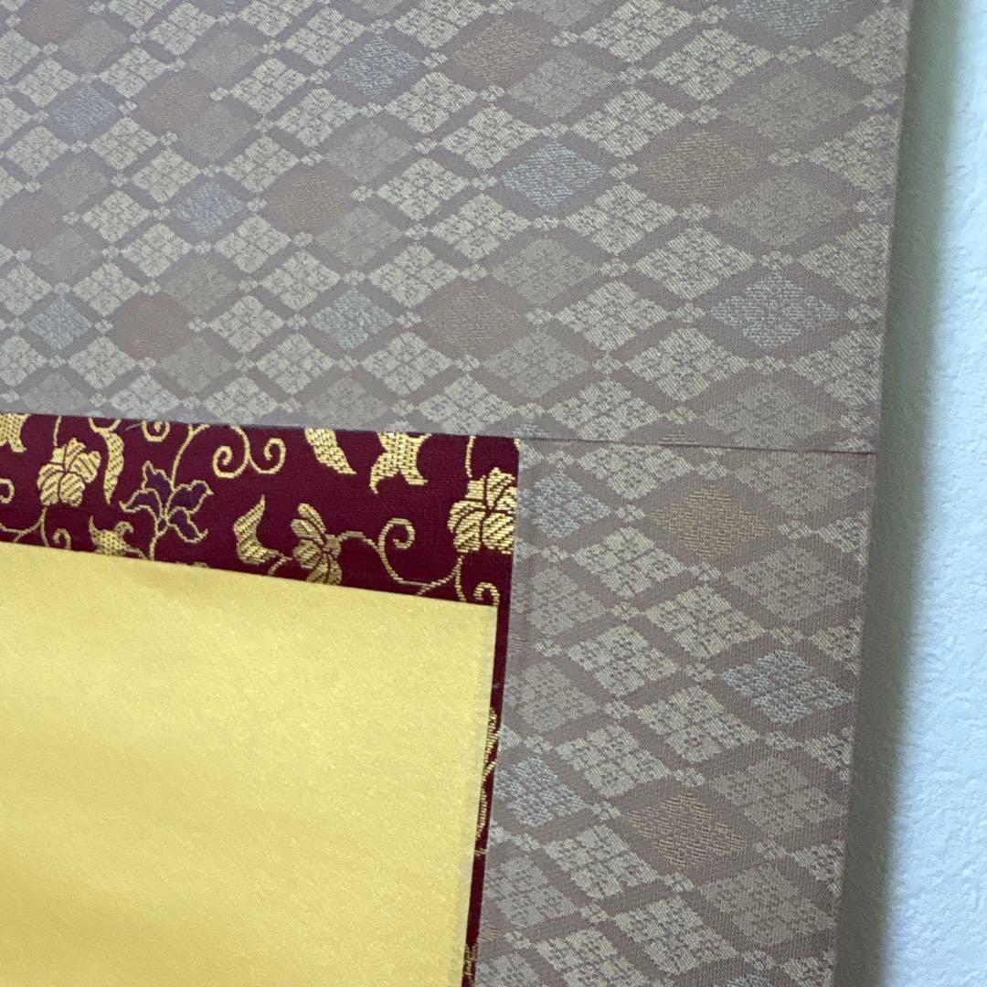 掛軸-村山静苑　立雛　日本画家　桃の節句　七五三　ひな祭り　かけ日　日本画