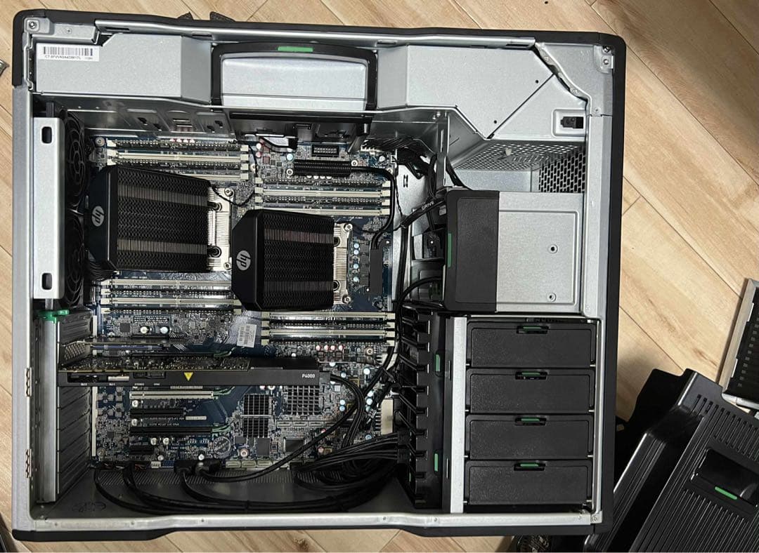 サーバー HP Z840,Quadro P4000,E5 2697A V4( 2 CPU)