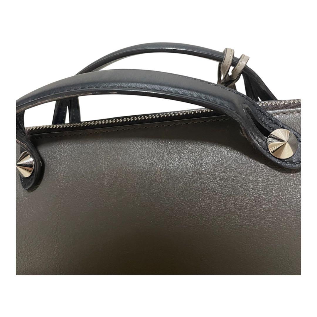 ◆FENDI◆フェンディ バイザウェイ ミディアム ショルダーバッグ グレー