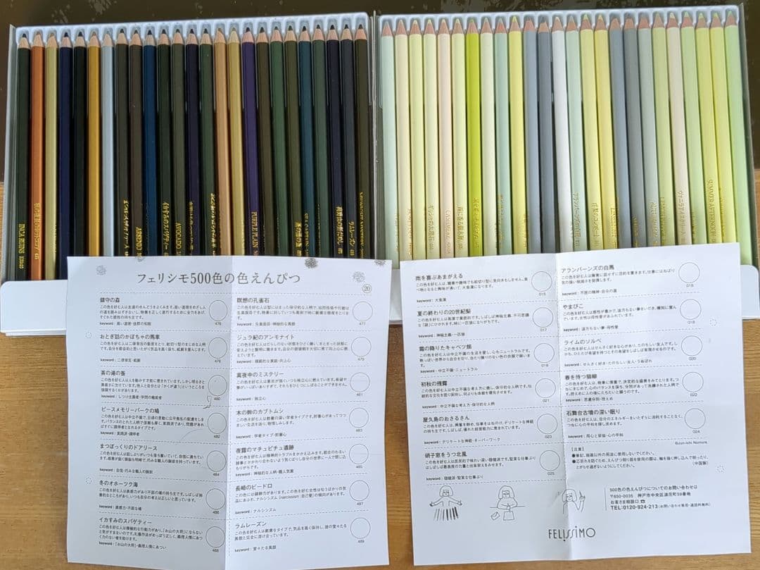 FELISSIMO　色鉛筆500本セット