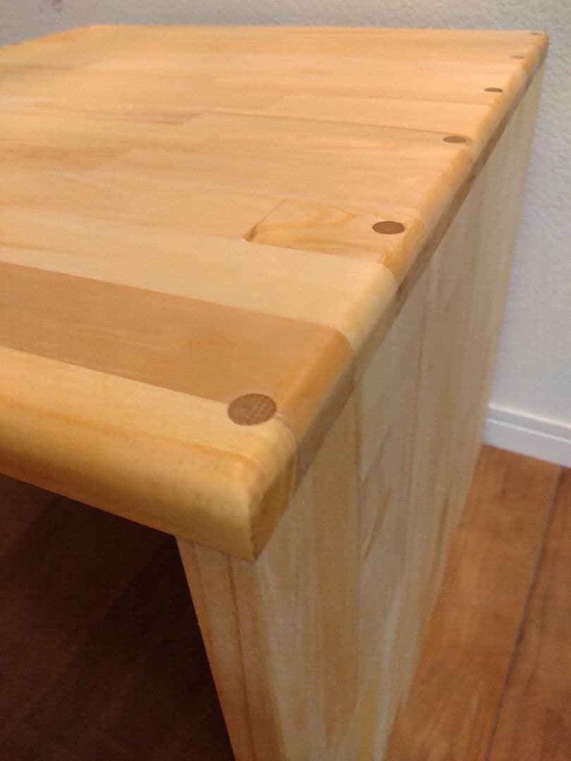 木製　ハンドメイド　オーダー　コの字　キヌカ　踏み台　スツール　ベンチ　水槽台