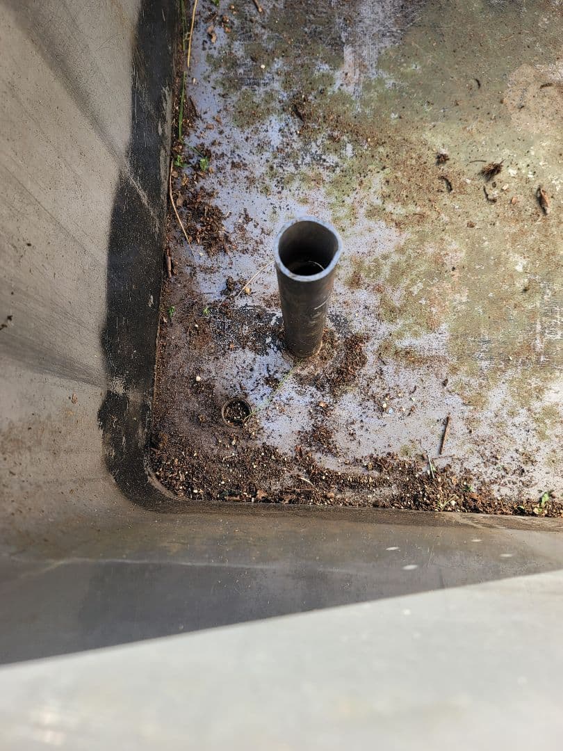 大型ステンレス水槽 排水口付き