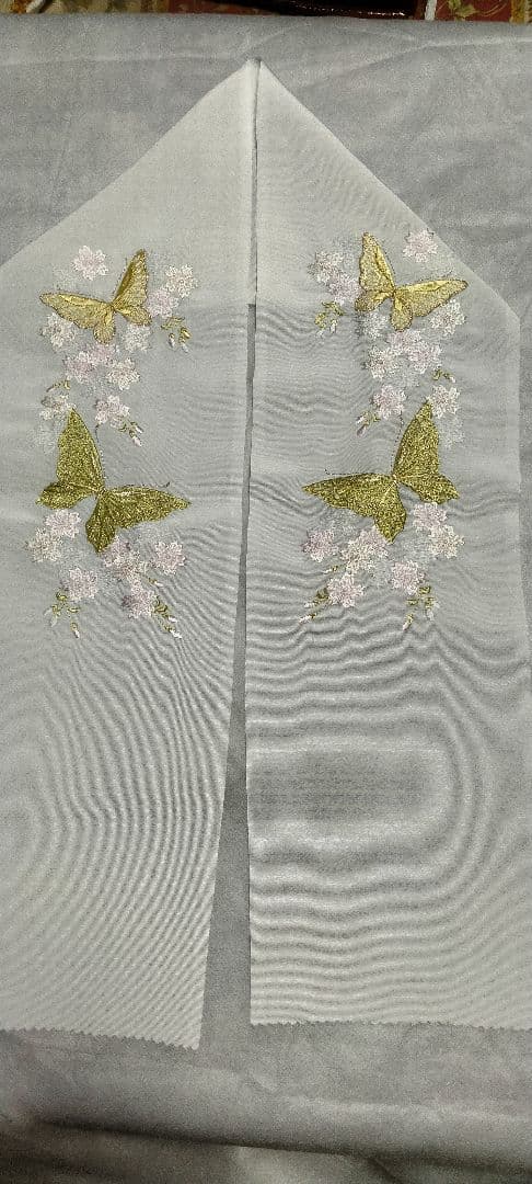 桜_kaa040508　銀通し、振袖、長襦袢、帯、小物フルセット