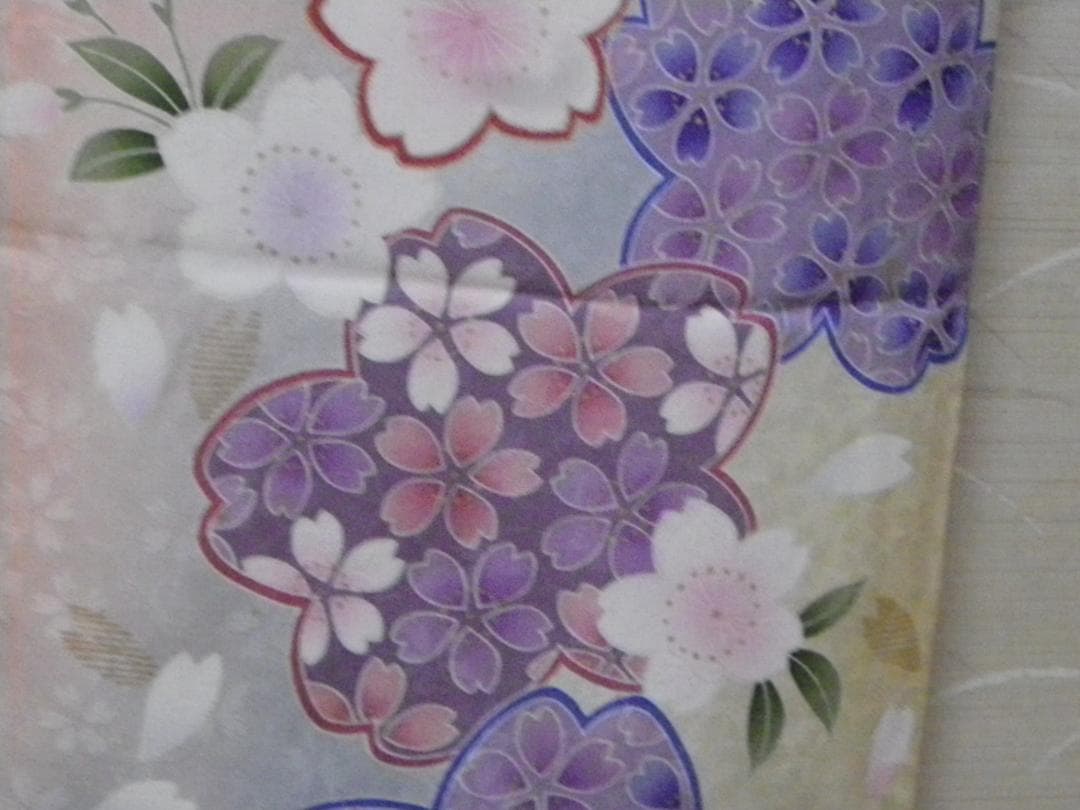 桜_kaa040508　銀通し、振袖、長襦袢、帯、小物フルセット