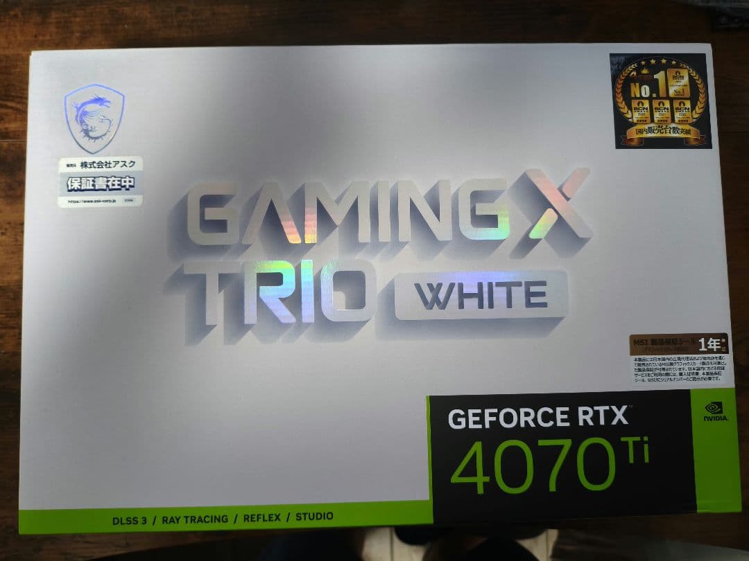 グラフィックボード・グラボ・ビデオカード GeForce RTX 4070 Ti GAMING X TRIO WHITE