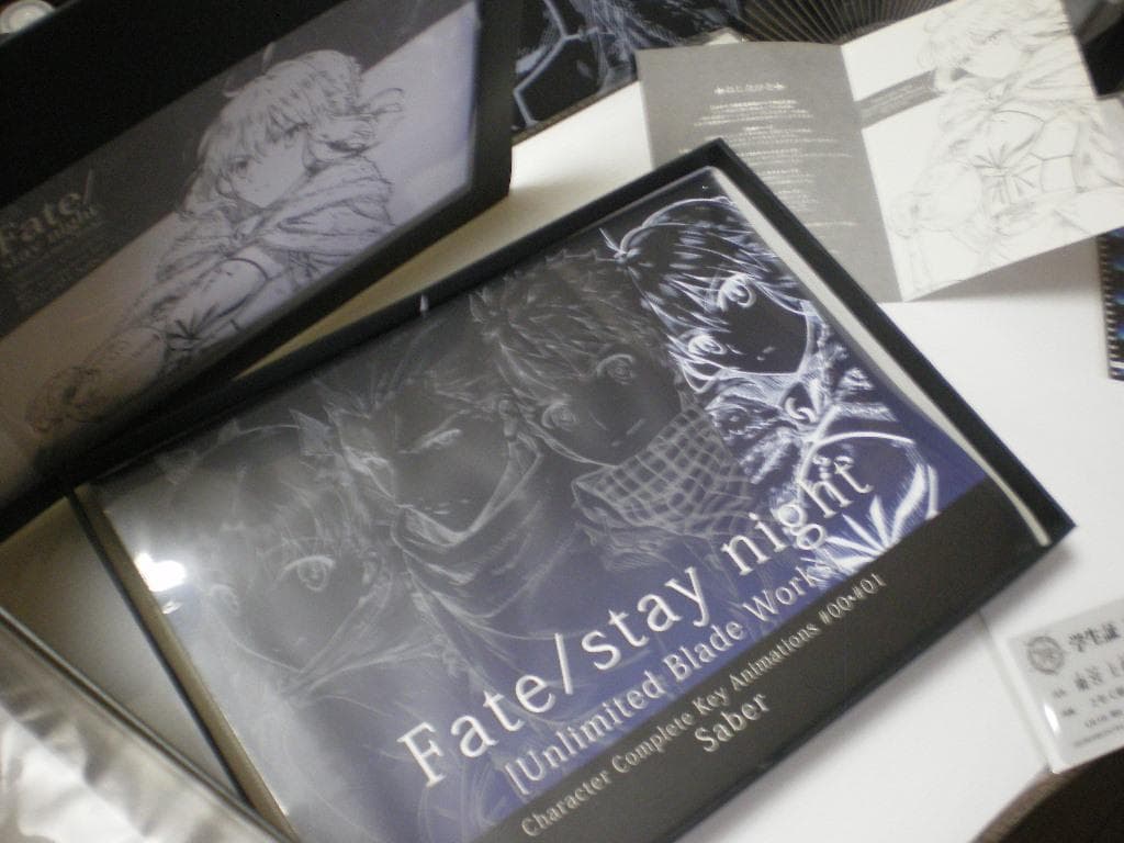 Fate セイバー アニメ原画集セット sn 売上被災地寄付
