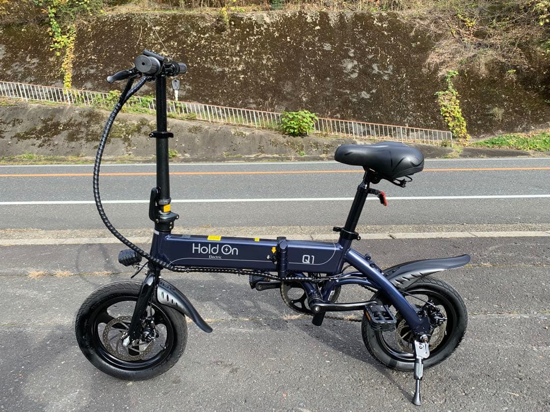 【動作確認済】送料無料 Hold Onディスク折りたたみ電動アシスト自転車 Q1