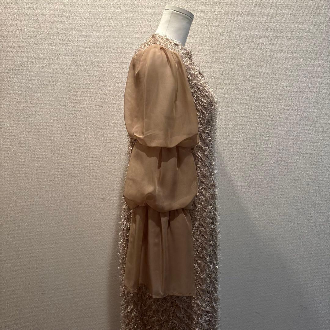 新品　DORRY DOLL フリルデザインドレス M結婚式　パーティ　ワンピース