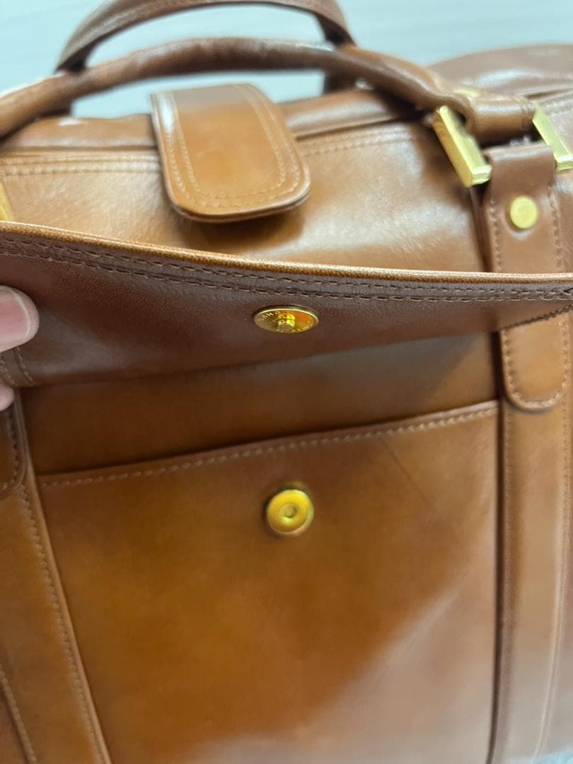 ★美品★MARUEM　本革　スクエア　ボストンバッグ　旅行鞄　レトロ　キャメル