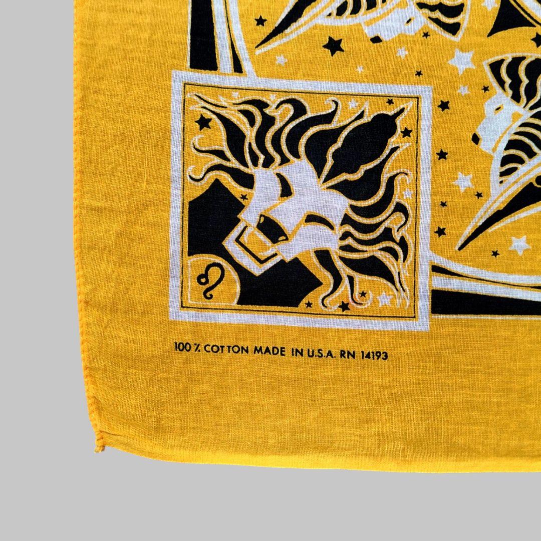 スペシャル 〜70s ヴィンテージバンダナ 星座シリーズ 獅子座 VINTAGE