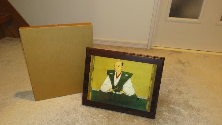 織田信長　長興寺　紙本著色織田信長像　高精細　木製　ウッドプレート　非売品