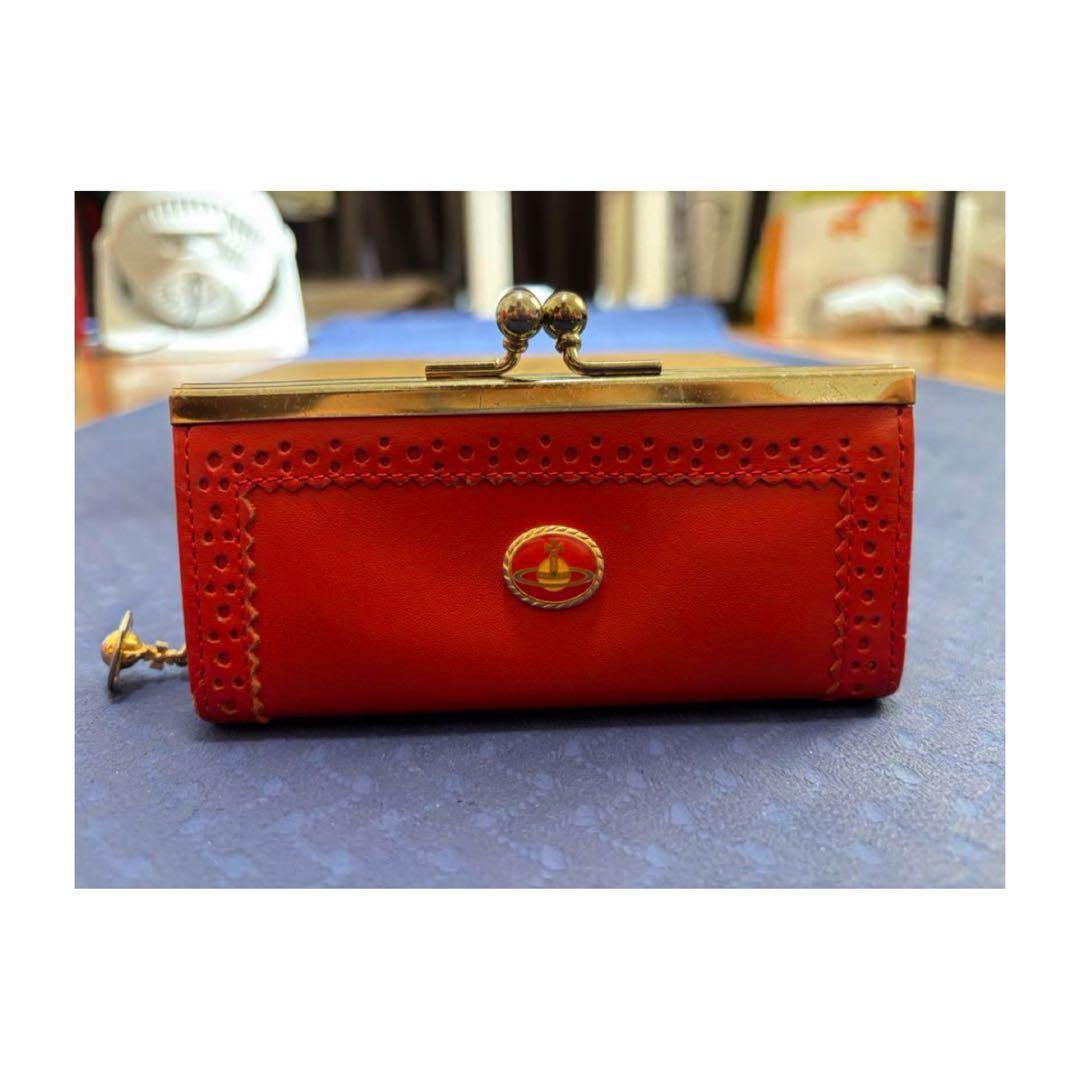 【希少】Vivienne Westwood ケース 赤エナメルボタン