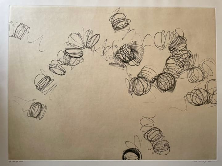 銅版画 : 筆塚稔尚「waltz for claire」