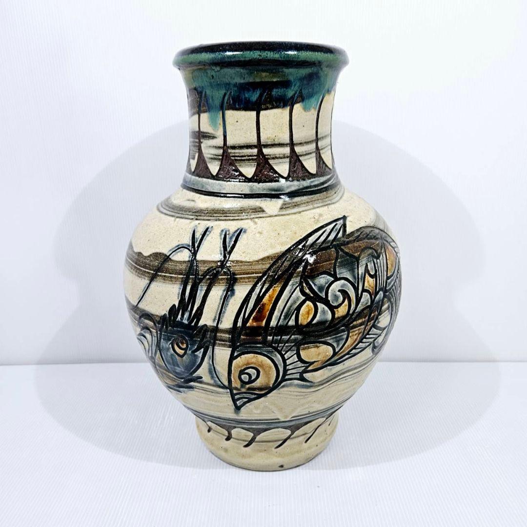 金城敏男 金城次郎 長男 魚紋 海老紋 壺