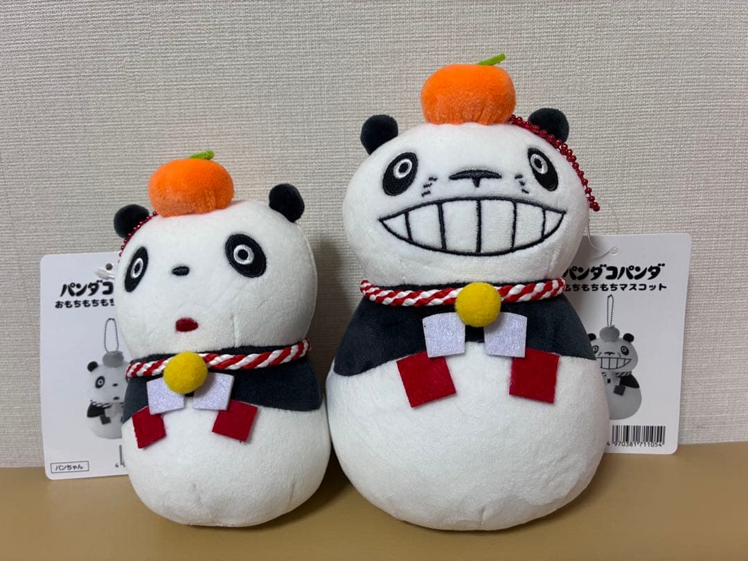 【新品未使用】パンダコパンダ おもちもちもちマスコット：パパンダ＋パンちゃん