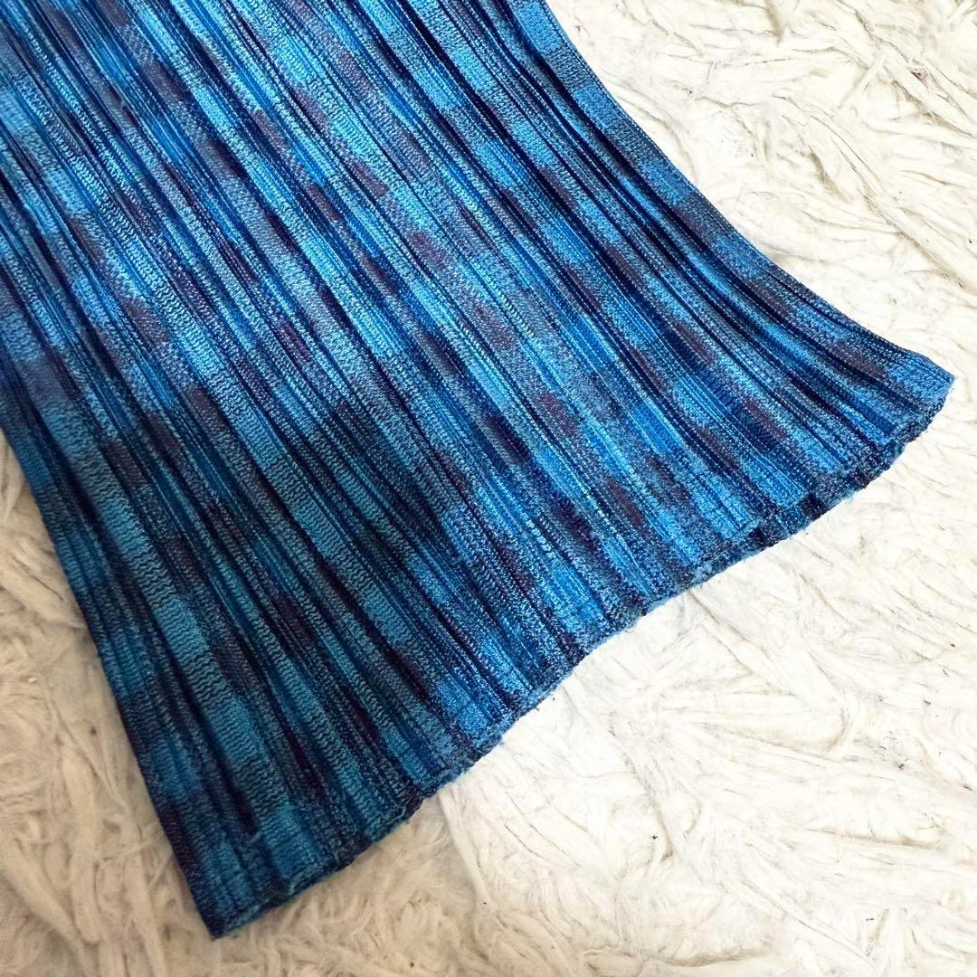 希少/大きい✨プリーツプリーズ　プリーツ加工　変形パンツ　サルエル　チェック