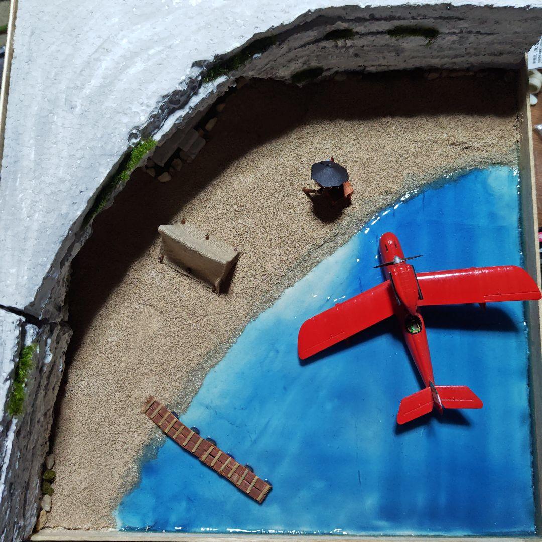 紅の豚サボイアジオラマです。