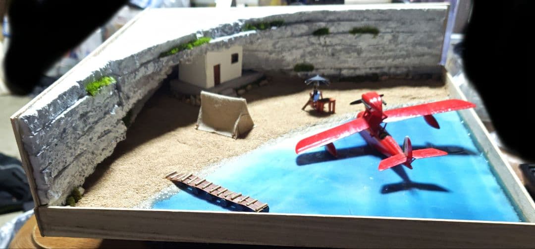 紅の豚サボイアジオラマです。