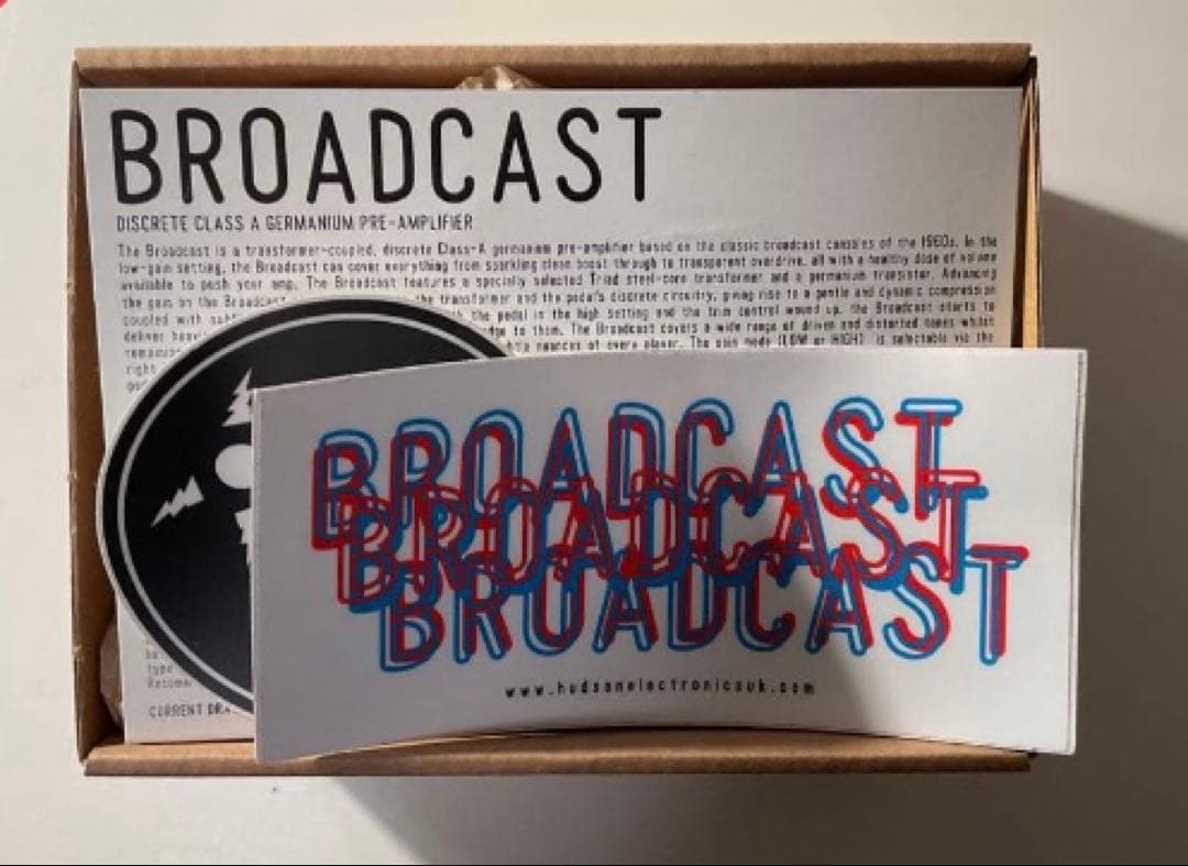 hudson BROADCAST オーバードライブ overdrive