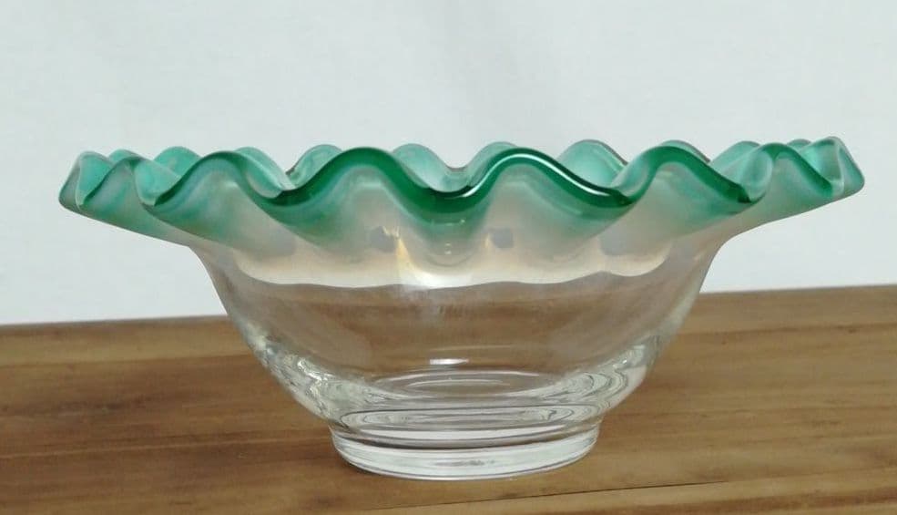 氷コップ　小鉢　吹きガラス　フリルガラス