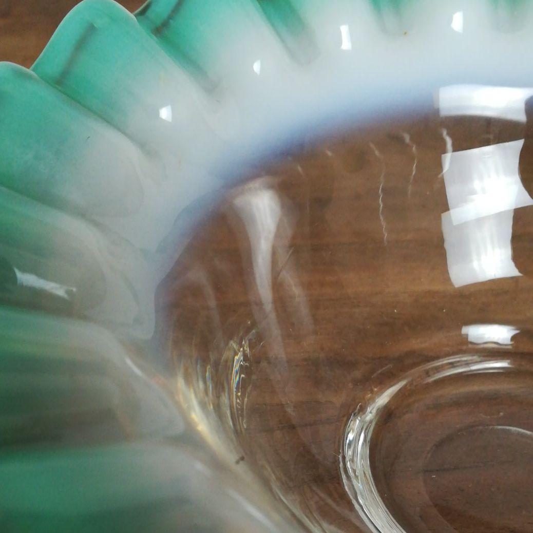 氷コップ　小鉢　吹きガラス　フリルガラス