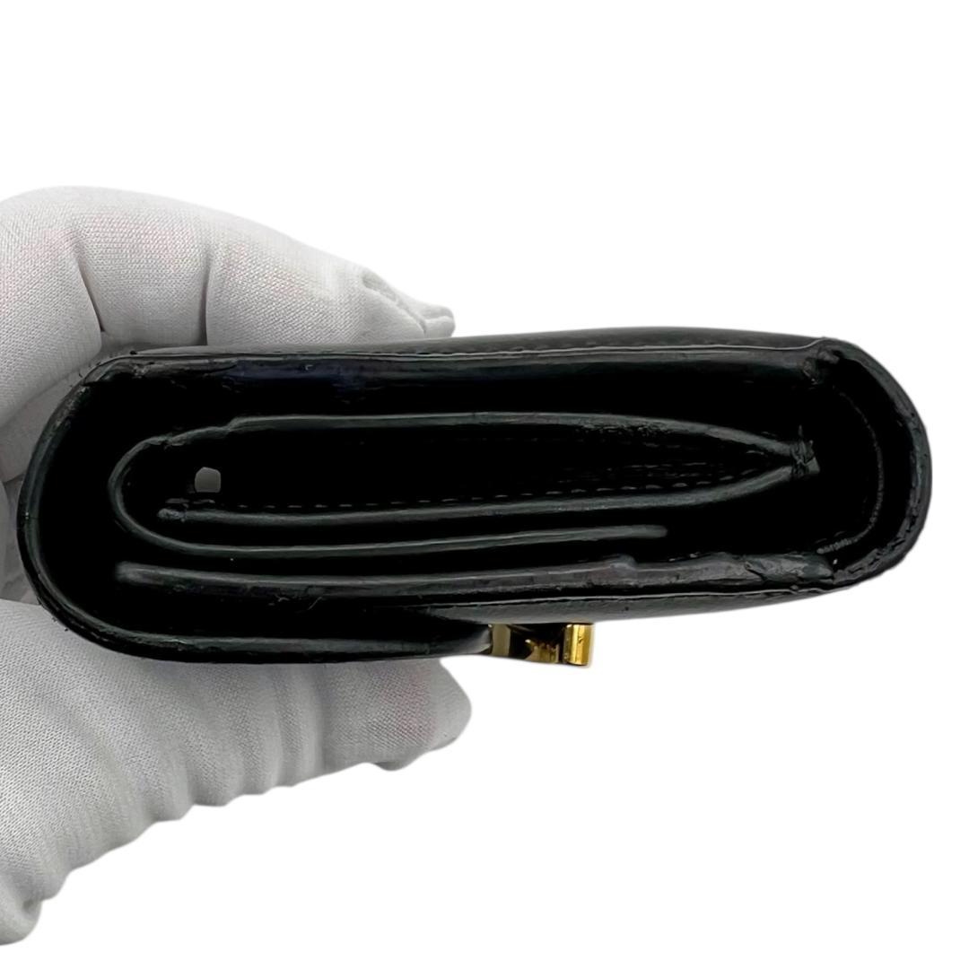 CELINE 3つ折り財布 フラップウォレット トリオンフ 黒