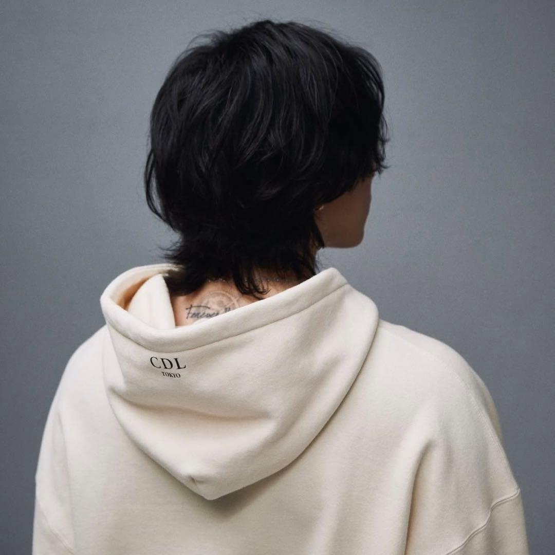 CDL STATEMENT HOODIE IVORY Mサイズ