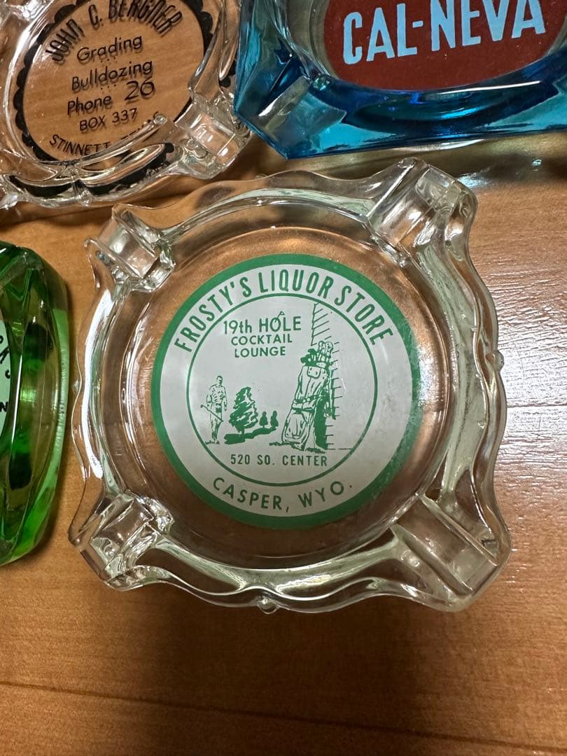 海外購入 ビンテージ アドバタイジング アシュトレイ 灰皿 5個セット