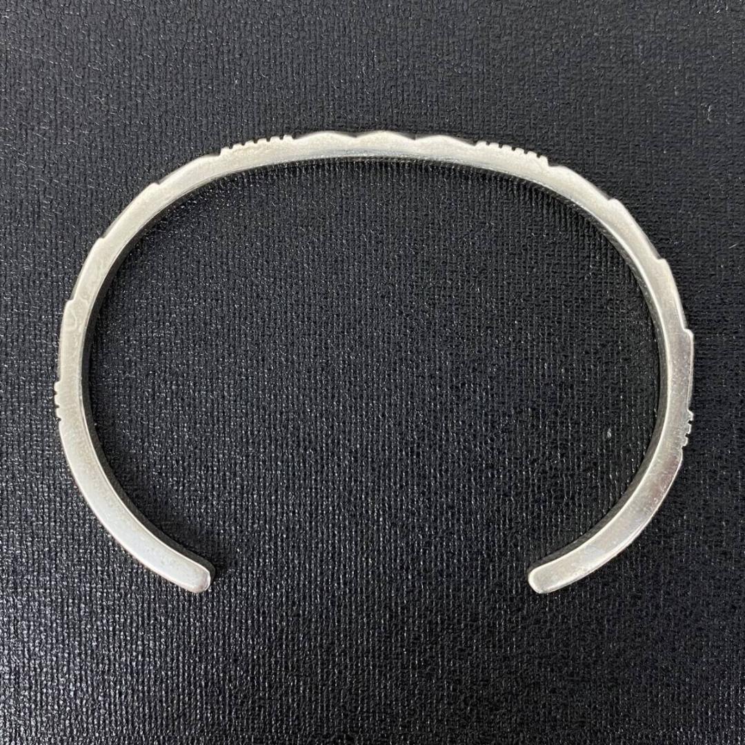 NAVAJO Jennifer Curtis シルバー スタンプワーク バングル