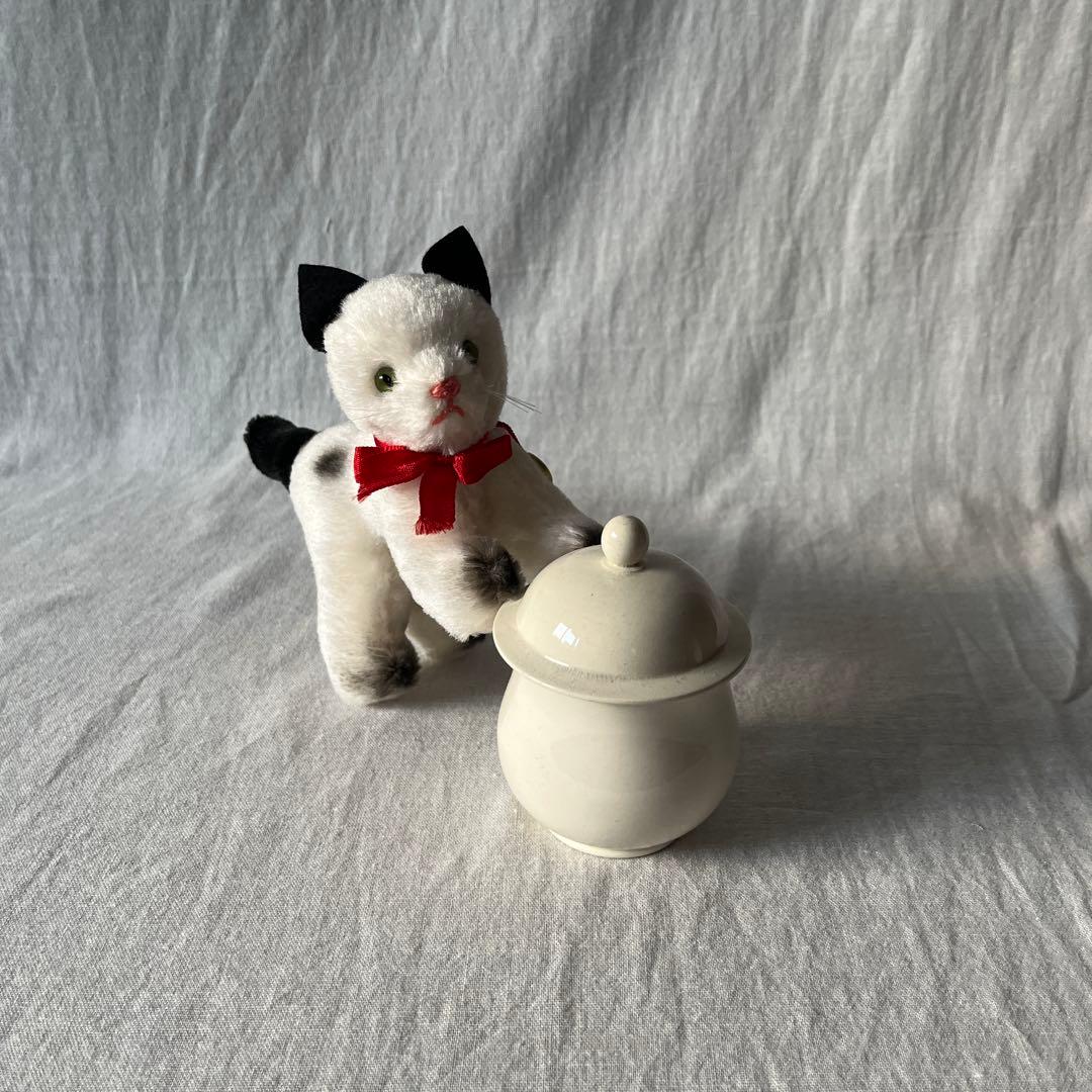 アンティーク　ドイツ　ねこ　ぬいぐるみ