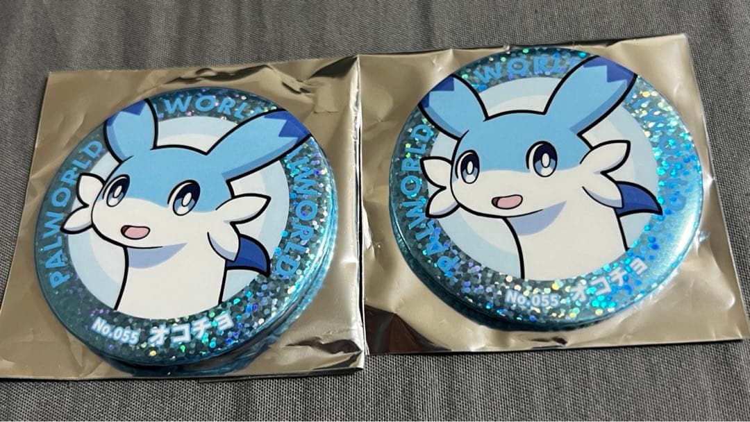 TGS2024 パルワールド 缶バッジ ホログラムシークレット オコチョ　2個