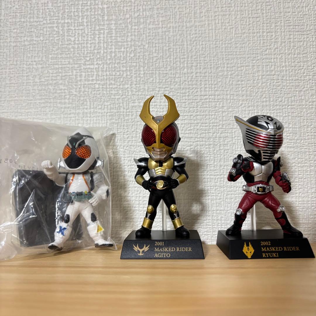 仮面ライダー　50thデフォルメクスフィギュア◎スカイライダー　ZX等　計5体
