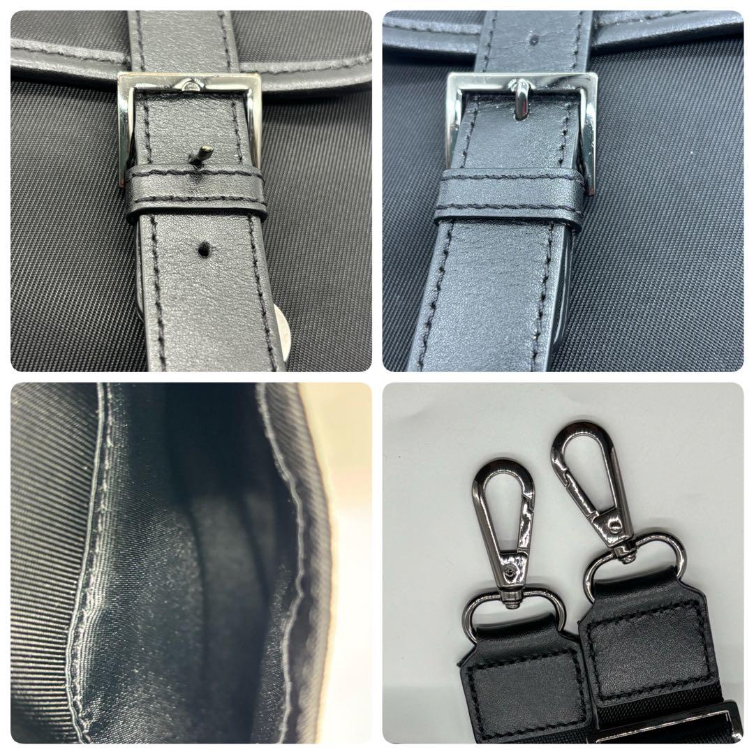 美品✨ブラックレーベル メッセンジャー ショルダーバッグ ノバチェック 黒