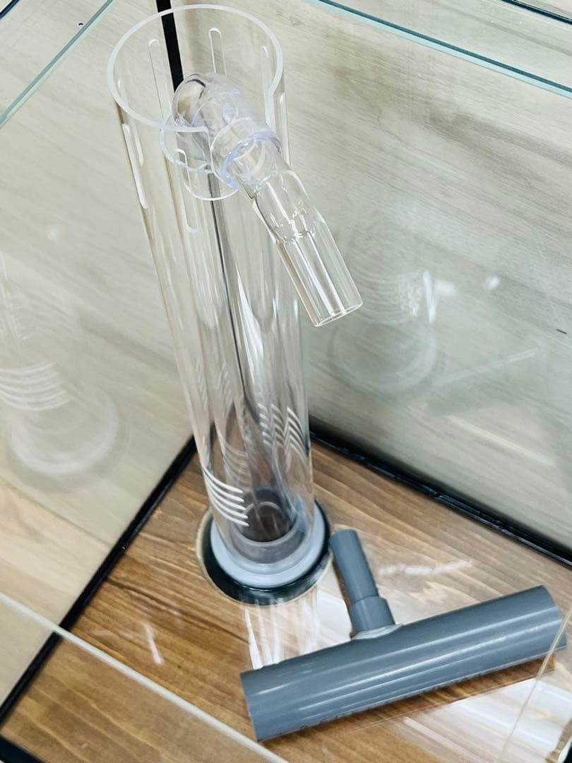 300ｘ300ｘ400オーバーフロー水槽セット　フランジ加工付 ブラックシリコン