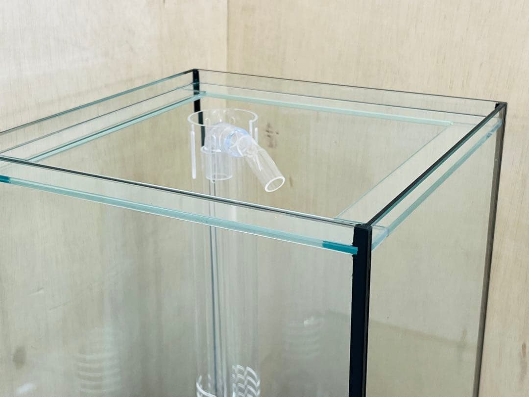 300ｘ300ｘ400オーバーフロー水槽セット　フランジ加工付 ブラックシリコン