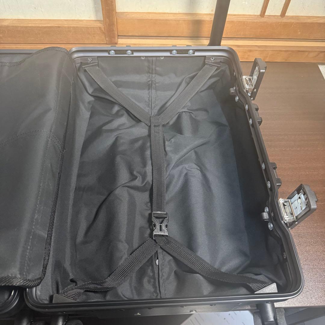 スーツケース Sサイズ 機内持込 40L フロントオープン USB付 ブラック