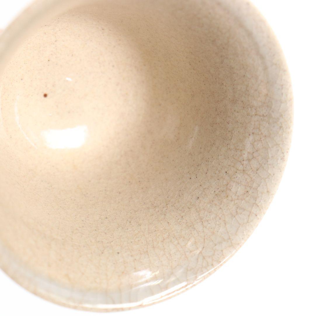 岡本英山作 虫明焼 煎茶碗 共箱 煎茶道具　AP234　1F6B