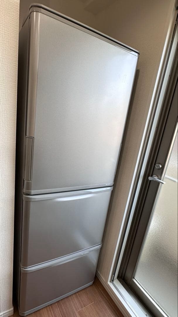 送料込 SHARP 冷蔵庫 2023年製 350L 両開きドア