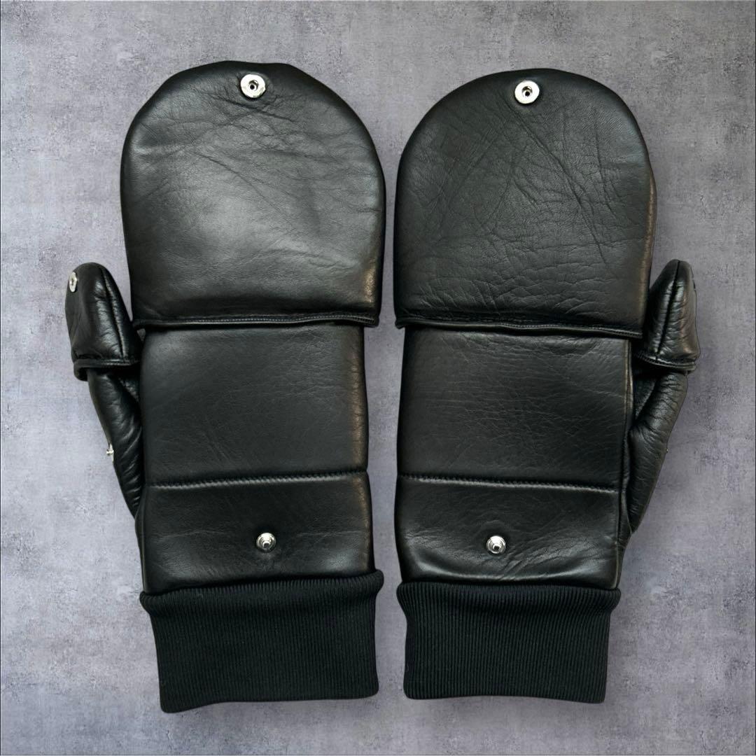 極美品　BURBERRYミトングローブ　オープンフィンガー　Mサイズ