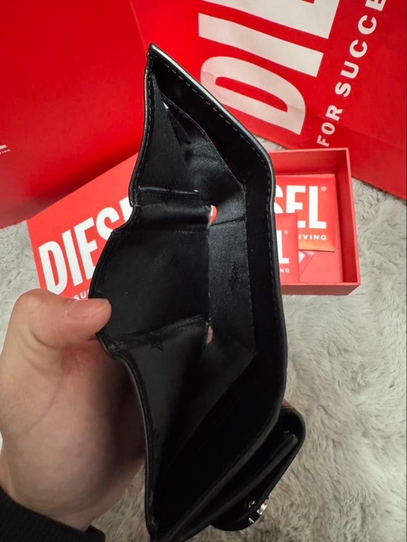 DIESEL 三つ折り財布 ブラック
