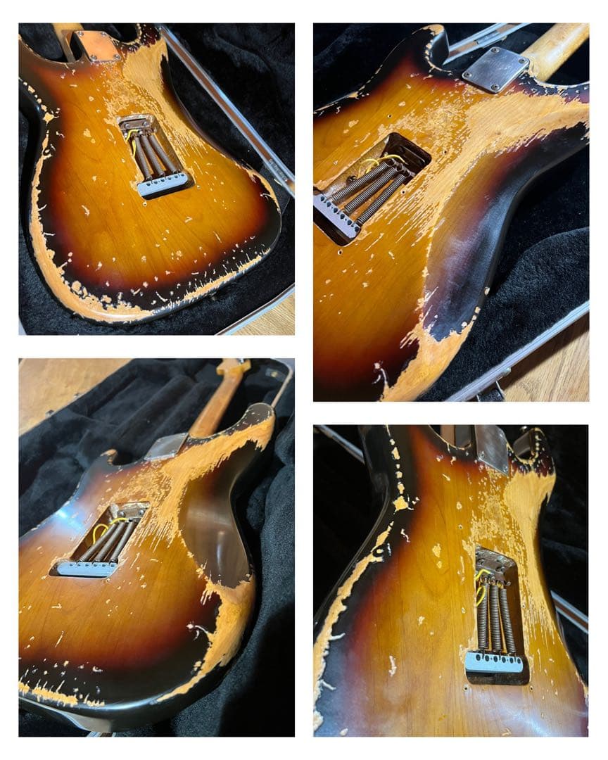 ハードレリック 60sストラトキャスター タイプ アルダーボディサンバースト