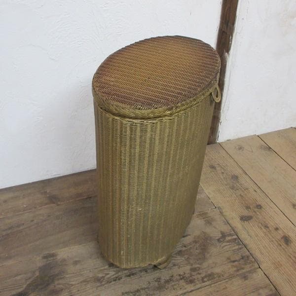 イギリス アンティーク 家具 ランドリーバスケット ボックス 英国 6038e