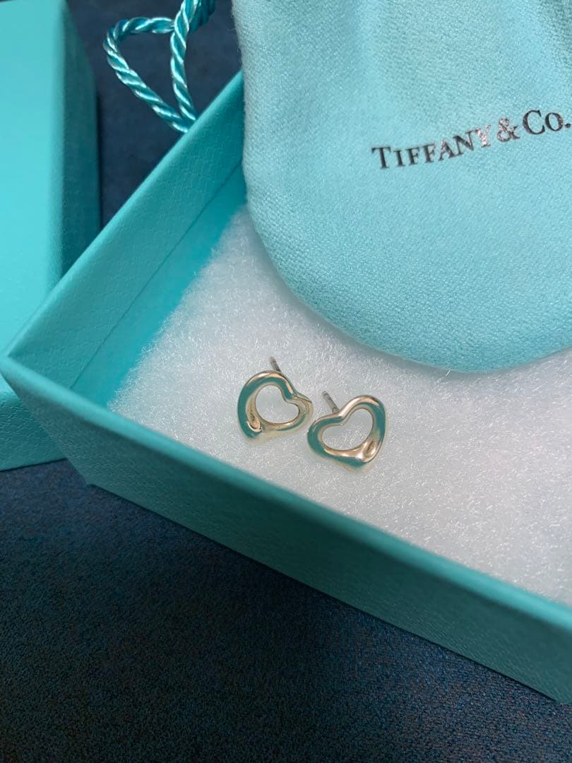 Tiffany オープンハート(シルバー)ピアス