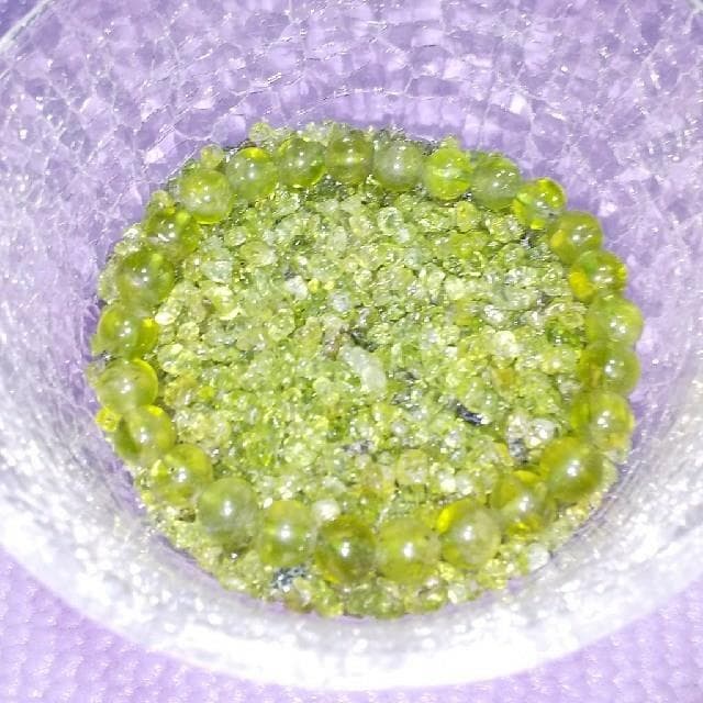 ペリドット ブレスレット さざれ石セット